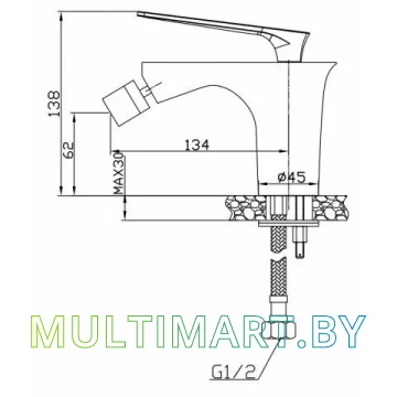 Смеситель AV Engineering AVJWL2-A224-279 картинка 2